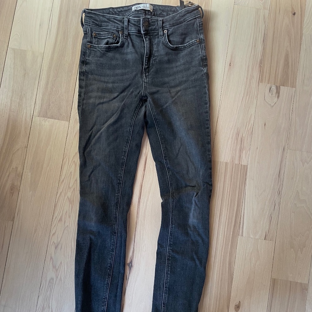 Zara "distressed" black jeans